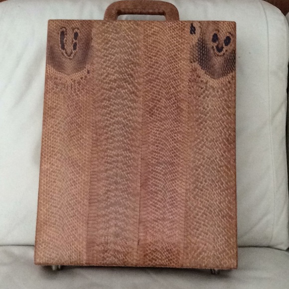Genuine Python snake skin briefcase - Picture 1 of 5